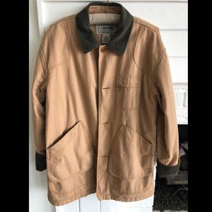 Canvas tan LL Bean Field Coat